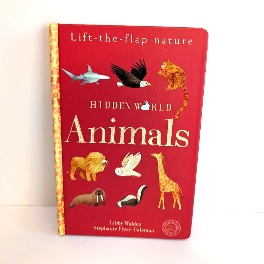 Set of 2 - Hidden World: Animals Lift-the-Flap Nature & Disney Animal Booklet